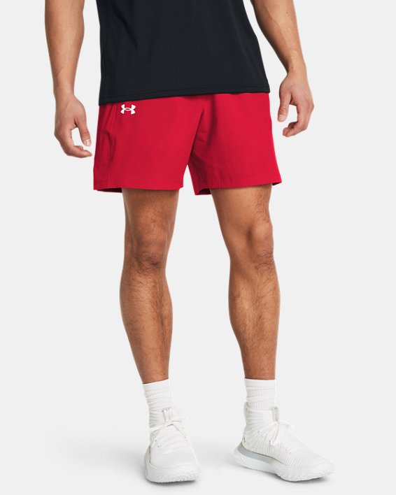Men's UA Zone Woven Shorts in Red image number 0